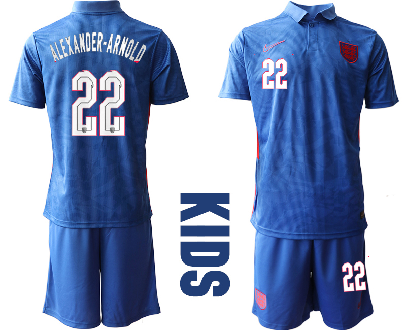 2021 European Cup England away Youth #22 soccer jerseys->youth soccer jersey->Youth Jersey